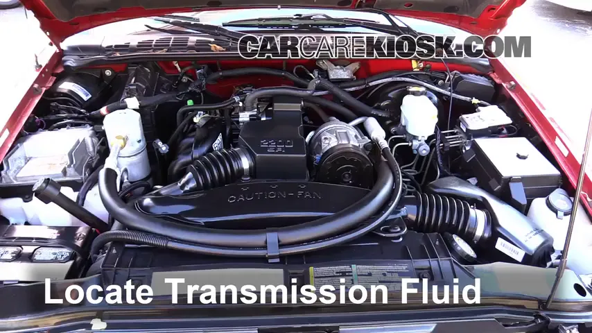2003 Chevrolet S10 2.2L 4 Cyl. Standard Cab Pickup (2 Door) Transmission Fluid Check Fluid Level